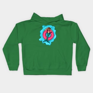 Mermaid swimming Kids Hoodie